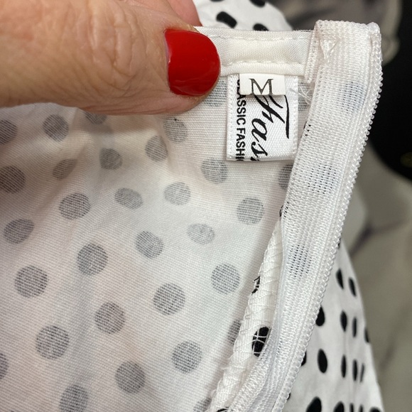 Polka Dot Dress Sz M - Picture 6 of 7